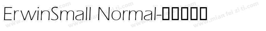 ErwinSmall Normal字体转换